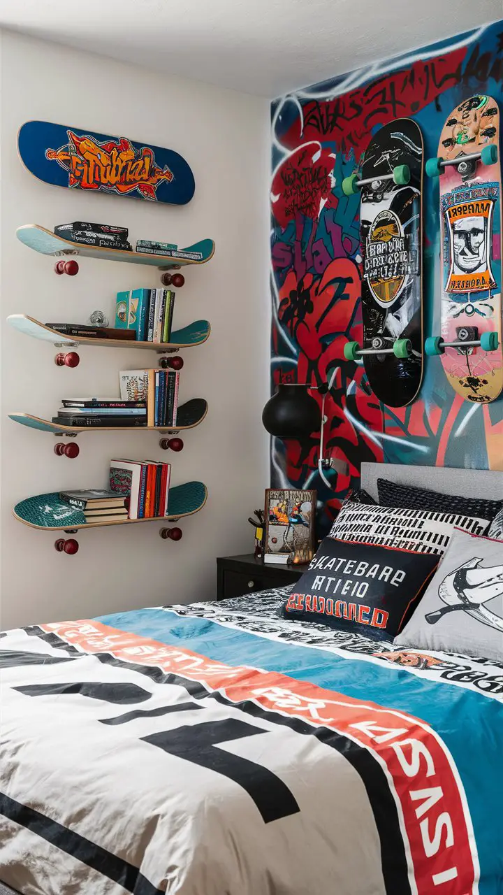 20 Skater Room Ideas for the Ultimate Skateboarder Haven - ROOM RHYTHM ...