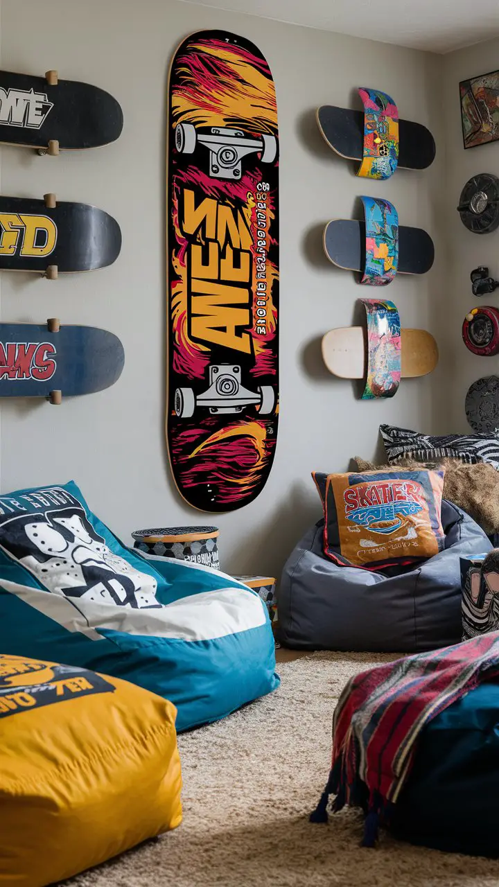 20 Skater Room Ideas for the Ultimate Skateboarder Haven - ROOM RHYTHM ...